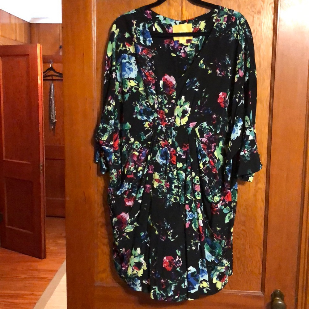 Silky shift dress - from Anthropologie